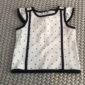 🎀Girls Janie and Jack black and white top🎀
